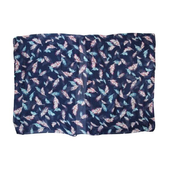 Lane Bryant Sheer Feather Print Open Front Kimono Cardigan Wrap - Picture 4 of 10